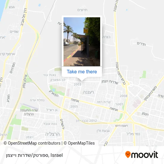 Карта ספורטק/שדרות וייצמן