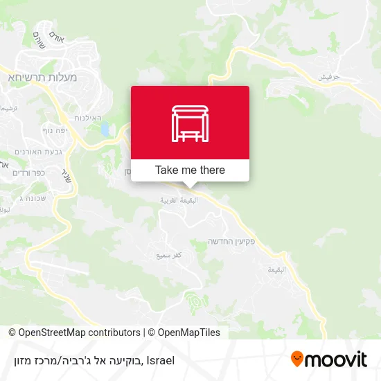 Карта בוקיעה אל ג'רביה/מרכז מזון
