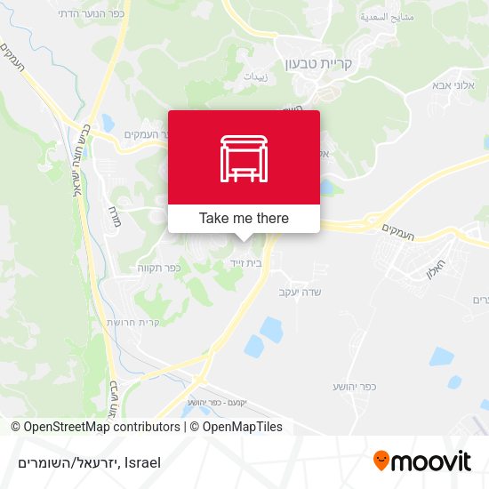 יזרעאל/השומרים map