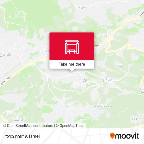 ערערה מרכז map