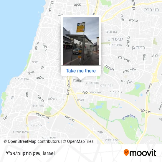 Hatikva Market/Etzel map