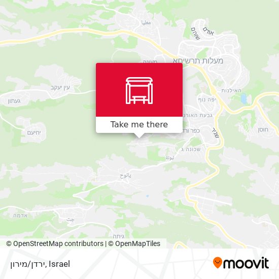 ירדן/מירון map