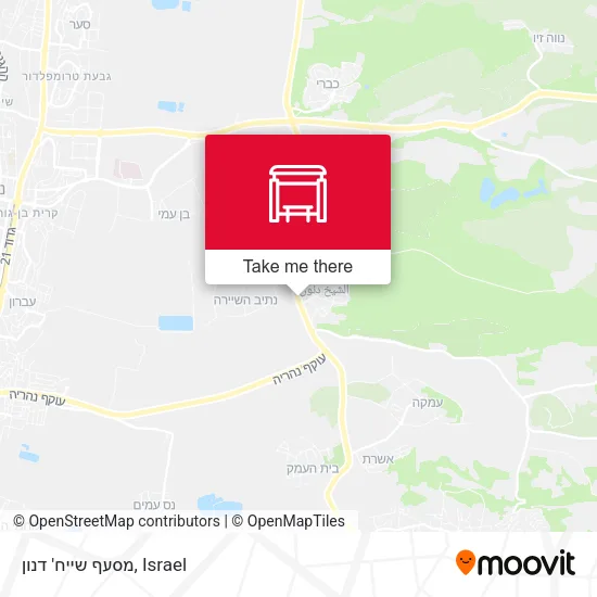 Карта מסעף שייח' דנון