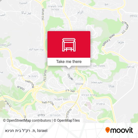 ת. רק''ל בית חנינא map