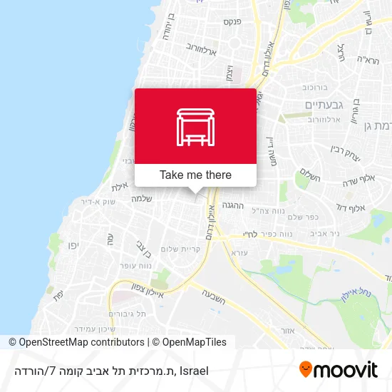 Карта ת.מרכזית תל אביב קומה 7/הורדה