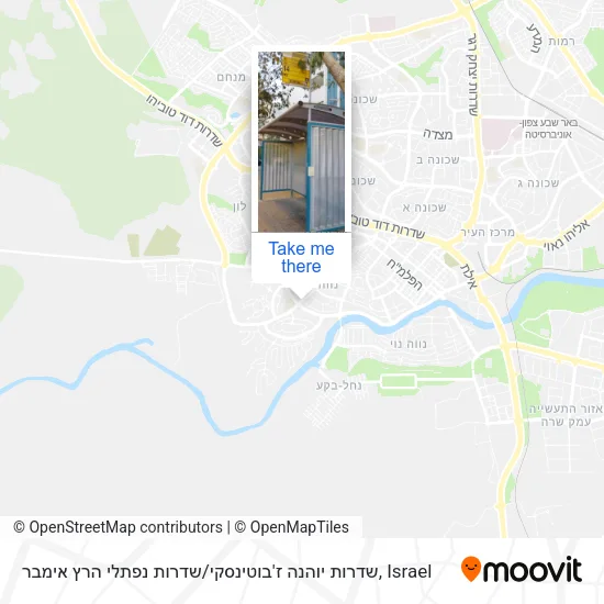 Карта שדרות יוהנה ז'בוטינסקי / שדרות נפתלי הרץ אימבר