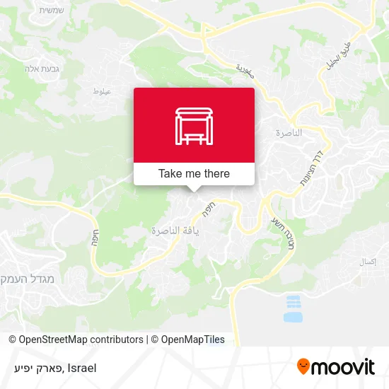 Карта פארק יפיע