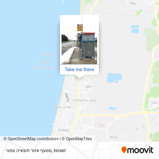 Карта מסעף אזור תעשיה צפוני