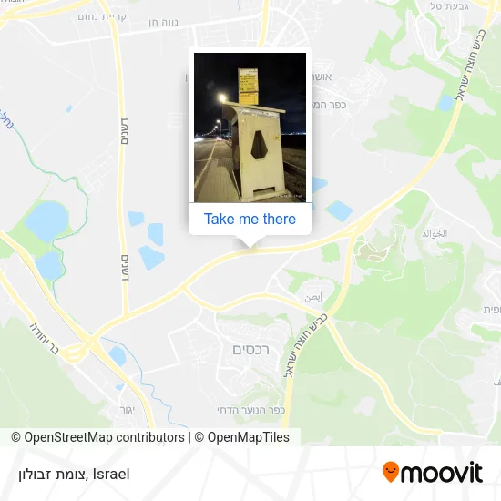 Карта צומת זבולון