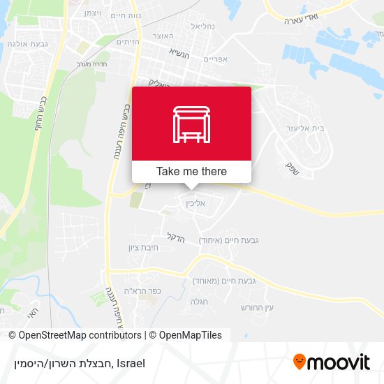 חבצלת השרון/היסמין map