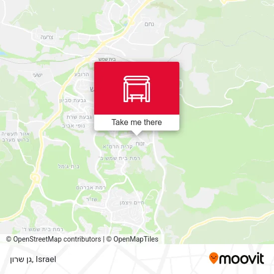 Карта גן שרון