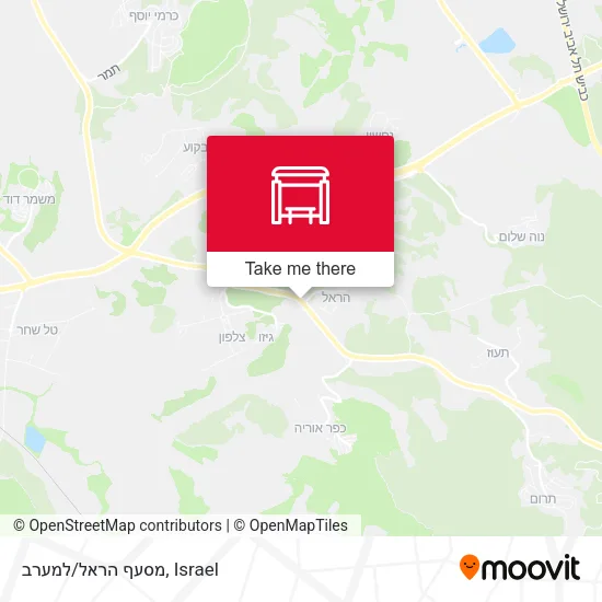 Карта מסעף הראל/למערב