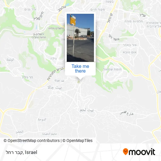 קבר רחל map