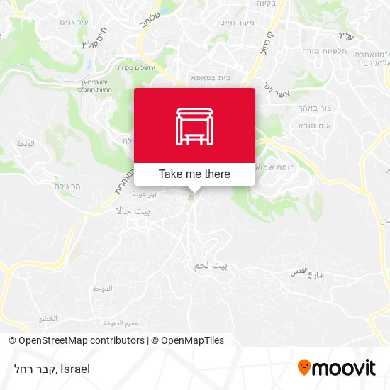 קבר רחל map