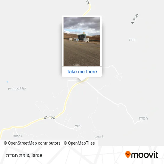 Карта צומת חמדת