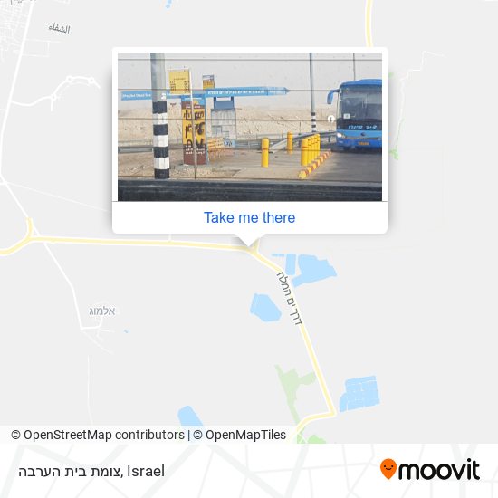 צומת בית הערבה map