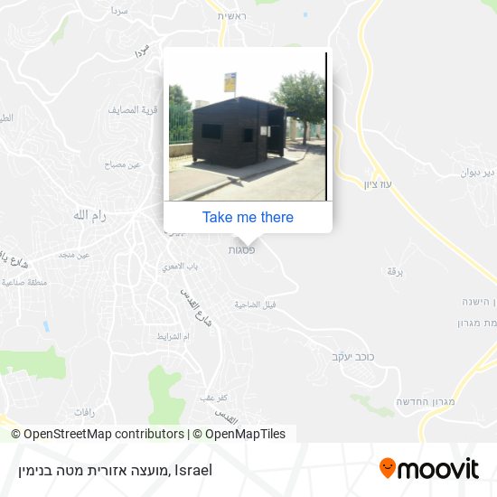 מועצה אזורית מטה בנימין map