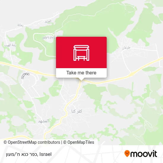 Карта כפר כנא ח'/מעון