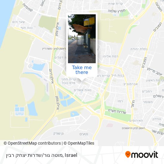 Карта מוטה גור/שדרות יצחק רבין