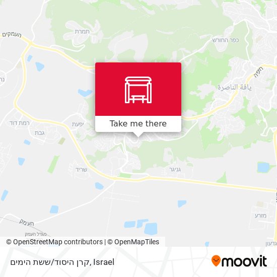 קרן היסוד/ששת הימים map