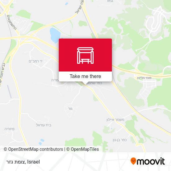 Карта צומת גזר