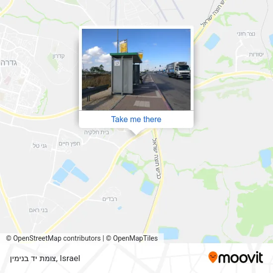 Карта צומת יד בנימין