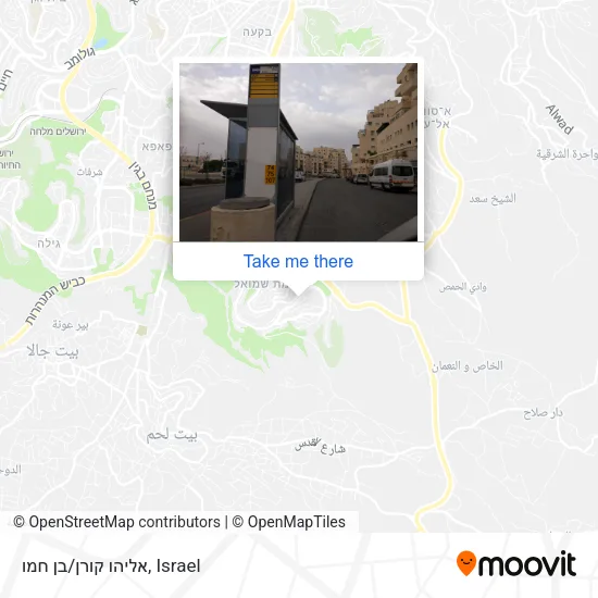 Карта אליהו קורן/בן חמו