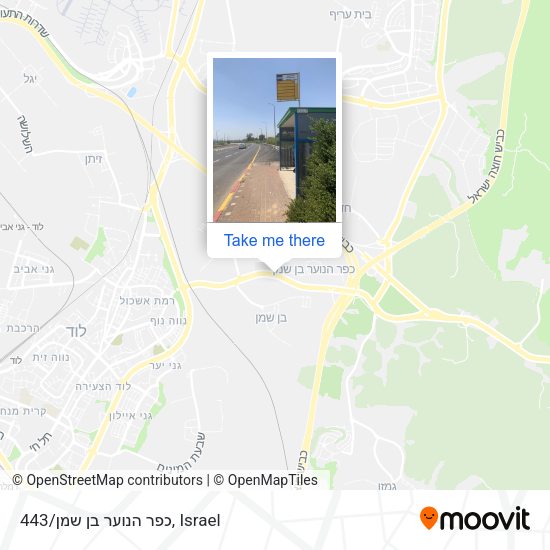 כפר הנוער בן שמן/443 map