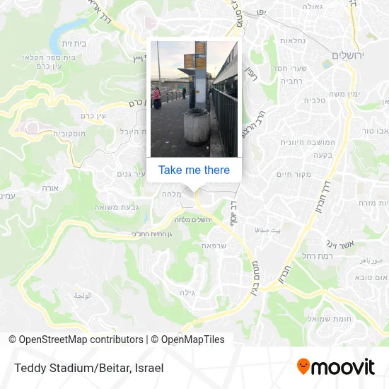 Teddy Stadium/Beitar map