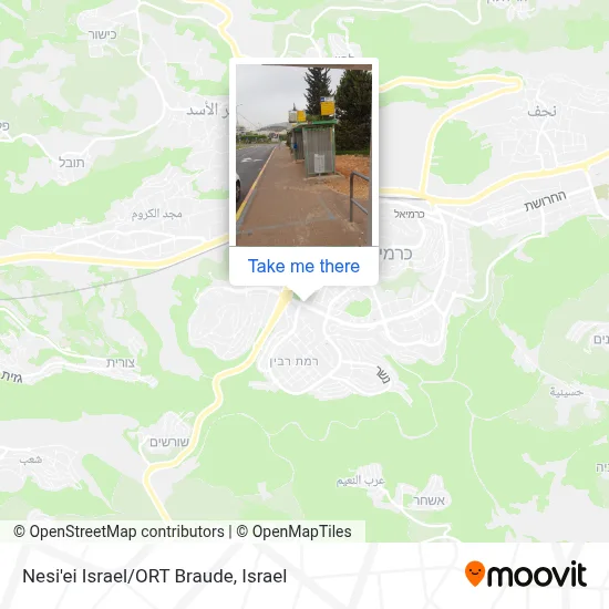 Nesi'ei Israel/ORT Braude map