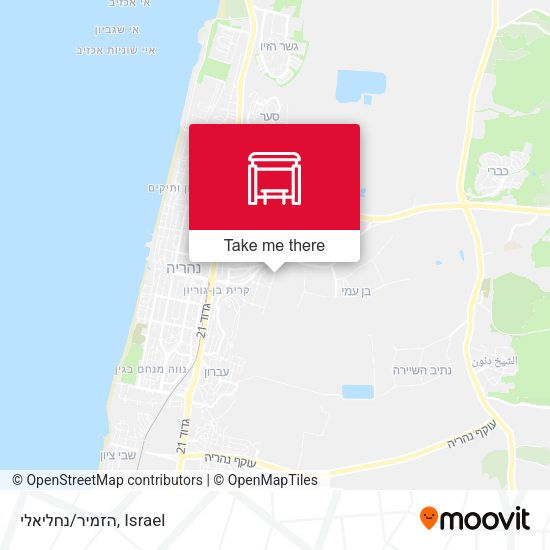 הזמיר/נחליאלי map