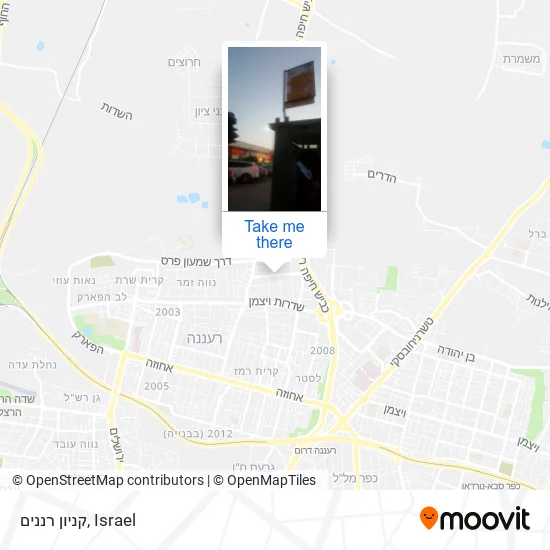 Карта קניון רננים