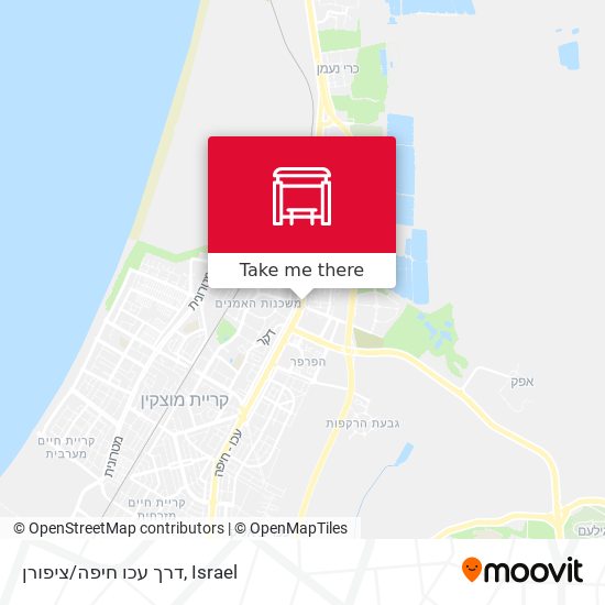 דרך עכו חיפה/ציפורן map