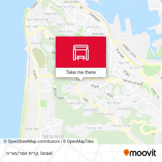קרית ספר/מוריה map