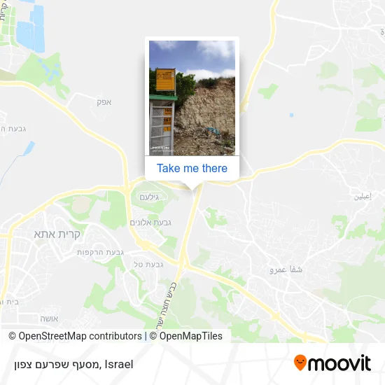 Карта מסעף שפרעם צפון