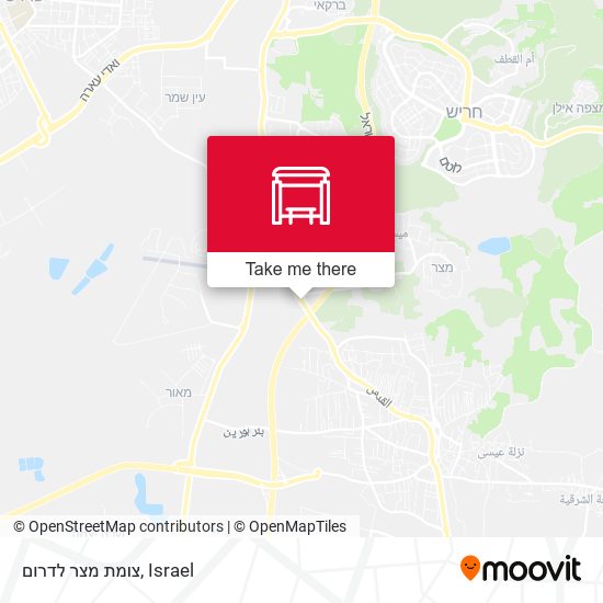 צומת מצר לדרום map