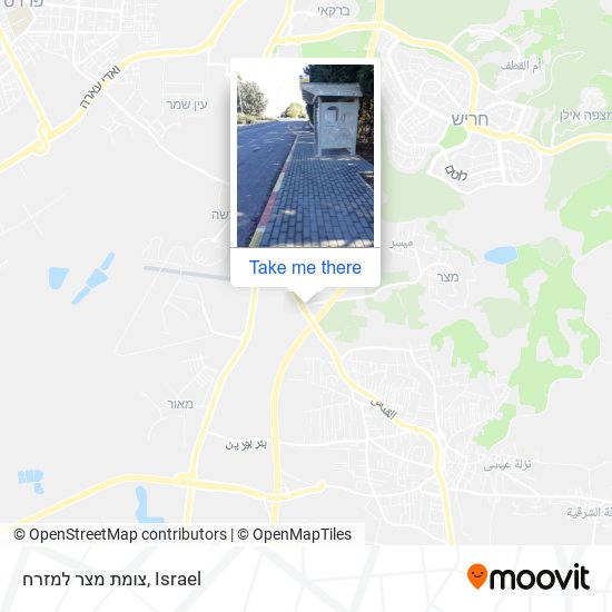 צומת מצר למזרח map
