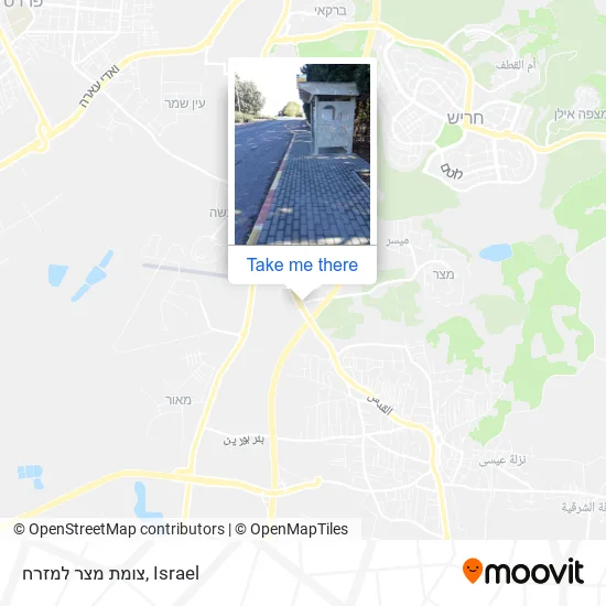 Карта צומת מצר למזרח
