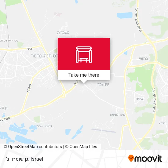 Карта 'גן שומרון ג