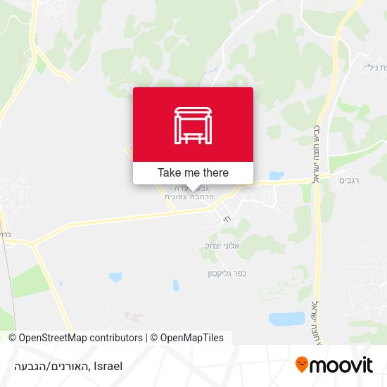 האורנים/הגבעה map