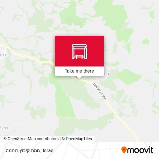 צומת קיבוץ רוחמה map