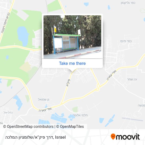 דרך פיק''א/שלומציון המלכה map