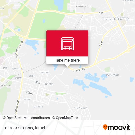 צומת חדרה מזרח map