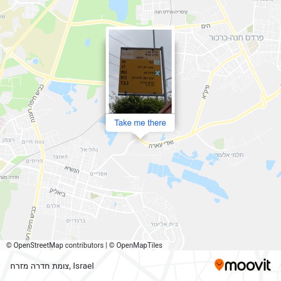 צומת חדרה מזרח map
