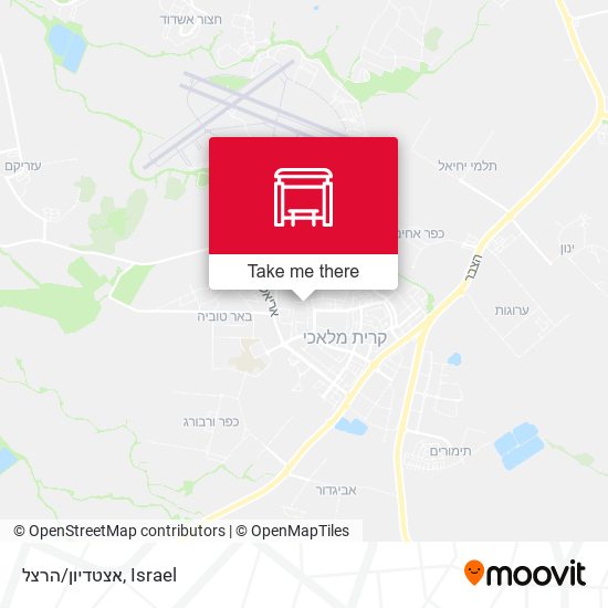 אצטדיון/הרצל map