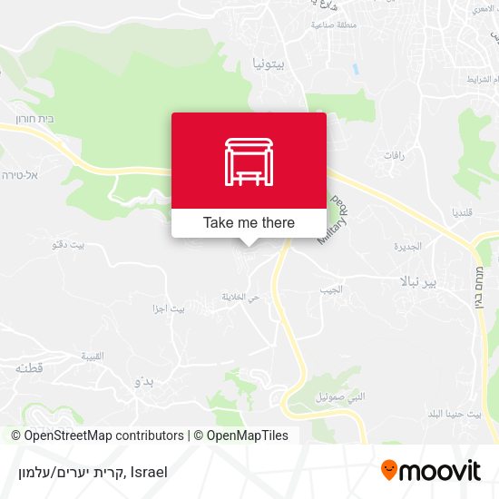 קרית יערים/עלמון map