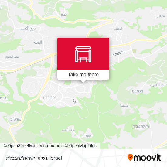 נשיאי ישראל/חבצלת map