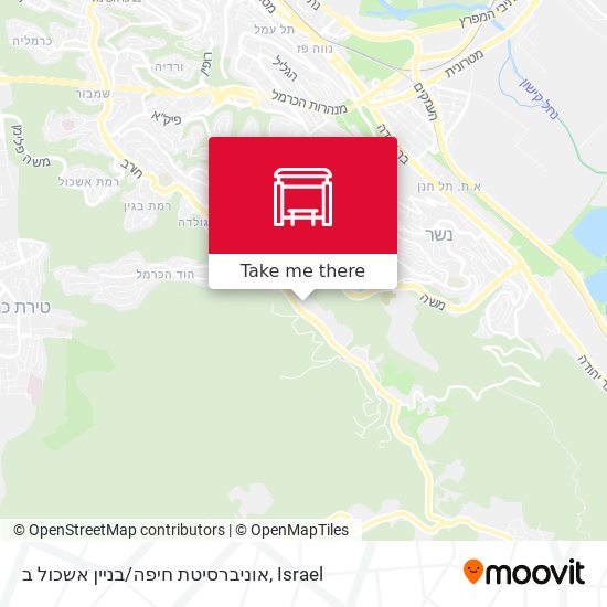 אוניברסיטת חיפה/בניין אשכול ב map
