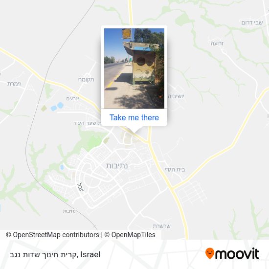 קרית חינוך שדות נגב map