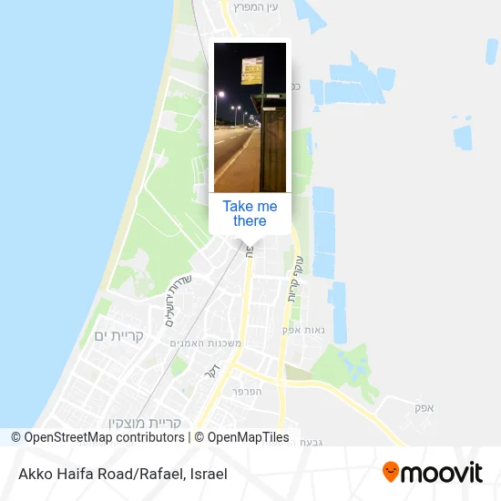 Akko Haifa Road/Rafael map